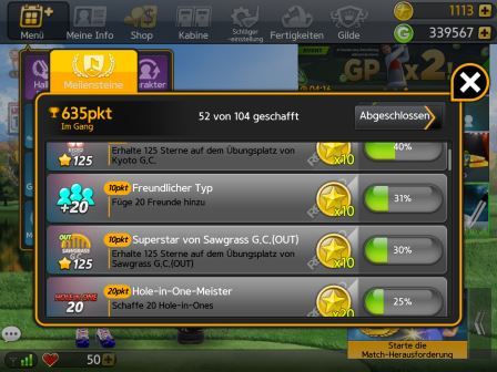 Golf Star Belohnung für 20 Freunde Golf Star Belohnung für 20 Freunde