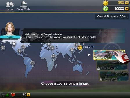 Golf Star Missionen Kampagnen-Modus Intro 1