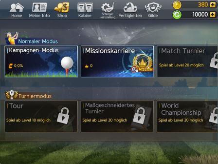 Golf Star Missionen Missionskarriere