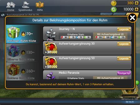 Golf Star Missionen Missionskarriere Anfänger Ruhm-Kiste